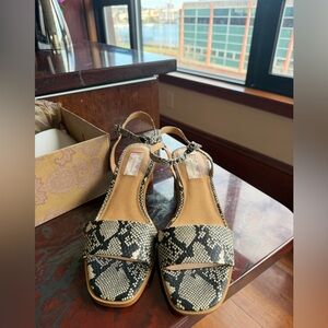 Band of Gypsies New In Box Snakeskin Patterned Women's Sandals w. block heel 8.5